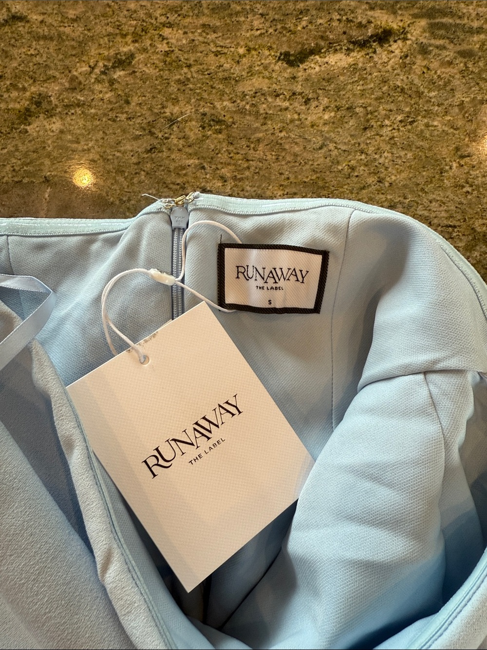 Runaway The Label Cairo Mini Dress in Ice Blue size Small NWT - Picture 4 of 4